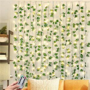 LED Ivy Garland 84Ft 12 Pack Fairy String Lights USB Battery Indoor Outdoor Deco